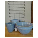 Vintage Blue Stoneware Dishes