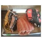 4 Baseball Gloves