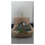 Basket With Christmas Lights