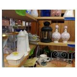 Wine Glasses, Pottery, Salt And Pepper Shakers