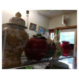 Glass Apple, Longaberger Pottery And More Broken