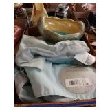 Hand Painted Bowl And Fabric Placemat