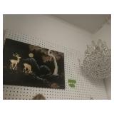 Chandelier And Artwork