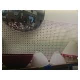 Lamp Shades And Red Bowls