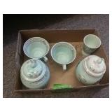 Tea Cups And Sugar Holder, Other Dishes