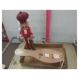 Bowling Cribbage Board, Golfer In Plaid