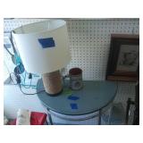 Table, Lamp, Cup