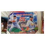 Metal framed baseball picture