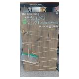 Hanging Memories Wood Picture Sign 14" x 24"