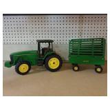 John Deere Tractor And Hay Wagon