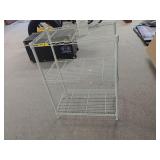 3 Tier White Metal Shelf