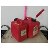 Lot Of 2 Gas Cans - 2 Gallon & 1 Gallon