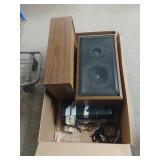 Vintage Sound Stereo With Record Player & 2