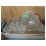 Glass Cups & Pitcher