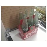 6 Glass Coca-Cola Bottles