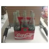 6 Glass Coca-Cola Bottles