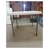 Plastic Lifetime Table - 36 x 37 - Rusty Legs