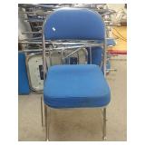 Lot Of 14 Heavy Fabric Cushioned Folding Chairs