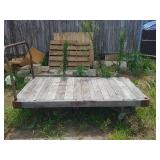 Hamilton Wooden Push Cart - Heavy