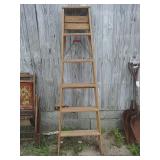 6 Ft Wooden Ladder