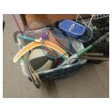 Box Of Sports Equipment And Toys