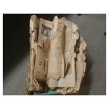 Wooden Newspaper Holder - Vintage Local Newspapers