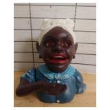 Cast Iron Bank - Woman Hand to Mouth