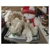 Stuffed Bear, 2 Dolls