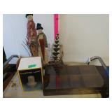 Courting Lamp; Trey; Snowman Decor