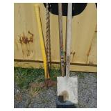 Shovel, Hoe, Pick Axe, etc..
