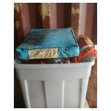 Tote of Life Jackets, Floats