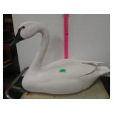 20" Wooden White Swan Decoy