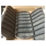 (3) Lodge Cast Iron Pans - Corn On The Cob