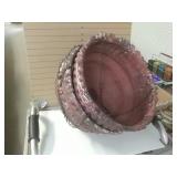 (4) Red Hanging Baskets - 2 Styles