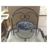 Metal 2 Tier Serving Rack w/dish