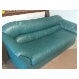 Sleeper Sofa - Green Leather