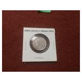 1904 Liberty V Nickel XF45