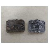 (2) Belt Buckles - Toy Farmer 1983 & 1987