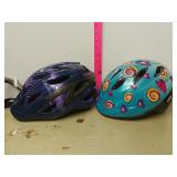(2) Girls Bell Bike Helmets- Toddler & Youth