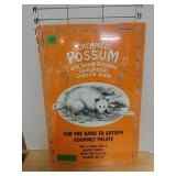Creamed Possum Metal Sign