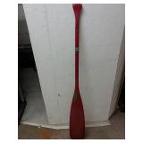 Wooden Boat Oar - Red