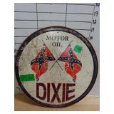 Dixie Motor Oil Metal Sign - Rebel Flags