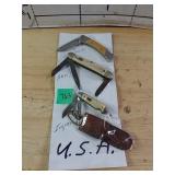Pocket Knives (3) - Buck, Anvil, Imperial
