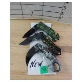 Pocket Knives (3) - Rugged Camo