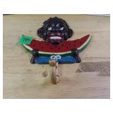 Cast Iron Watermelon Girl Hanger