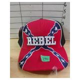 Confederate Flag Rebel Hat - Black Back