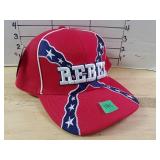 Confederate Flag Rebel Hat - Red Back