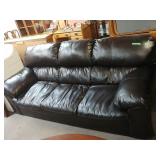 Leather Sofa - Black