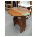 Small Folding Wooden End Table