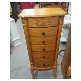 Free Standing Wooden Jewelry Box